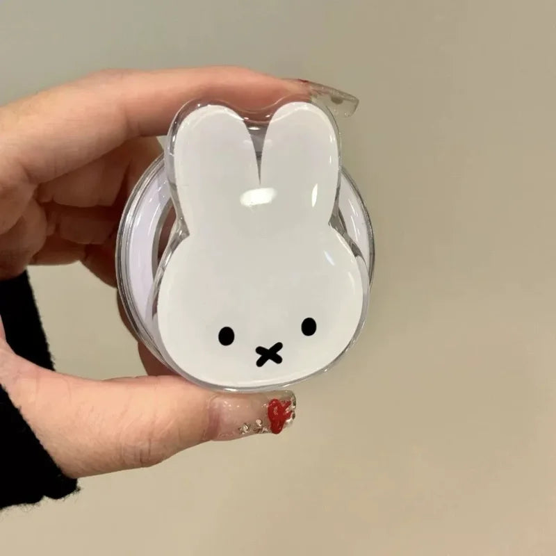 Kawaii Rabbit Magnetic Phone Stand Cartoon Airbag Desktop Holder Gift