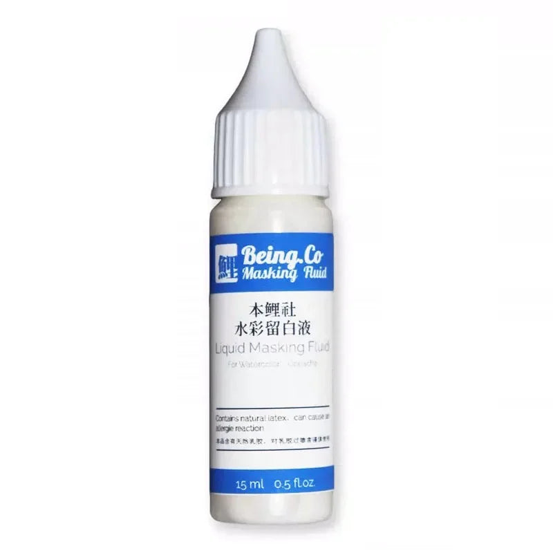 Watercolor Masking Fluid Pen - White, Blue, Purple, Red Art Supplies Set