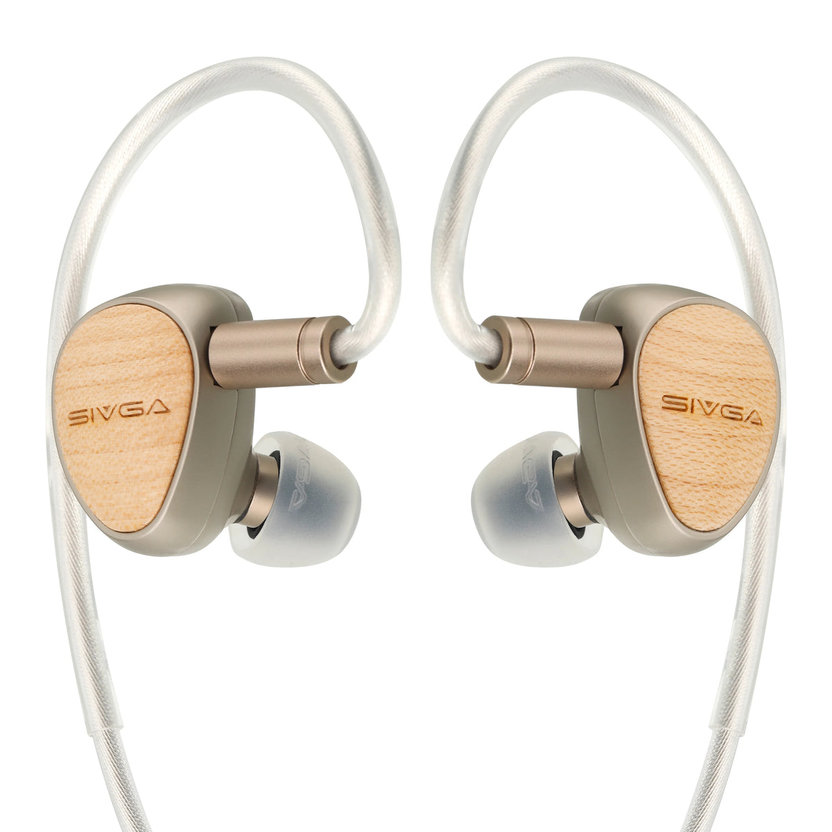 SIVGA Que 10mm Beryllium Diaphragm In-Ear Wired Earphones White Maple Wood