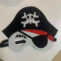 Kids Pirate Costume Set with Vest Hat Hook and Bag for Boys Halloween Party