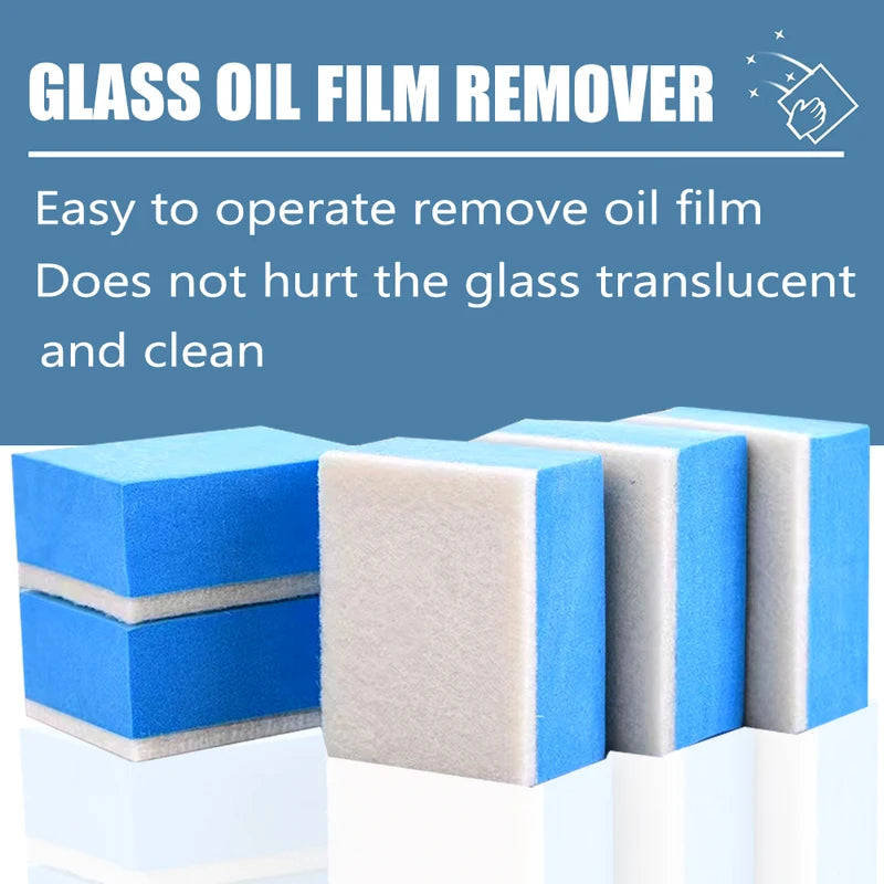 Car Glass Oil Film Cleaning Sponge Wiper - Multi-Color Felt & Foam Glass Cleaner
