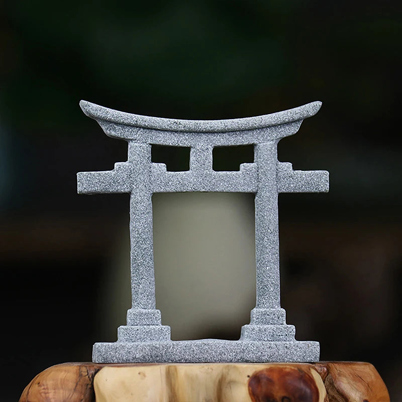 Japanese Torii Gate Aquarium Decor Miniature Garden Shrine Landscape Ornament