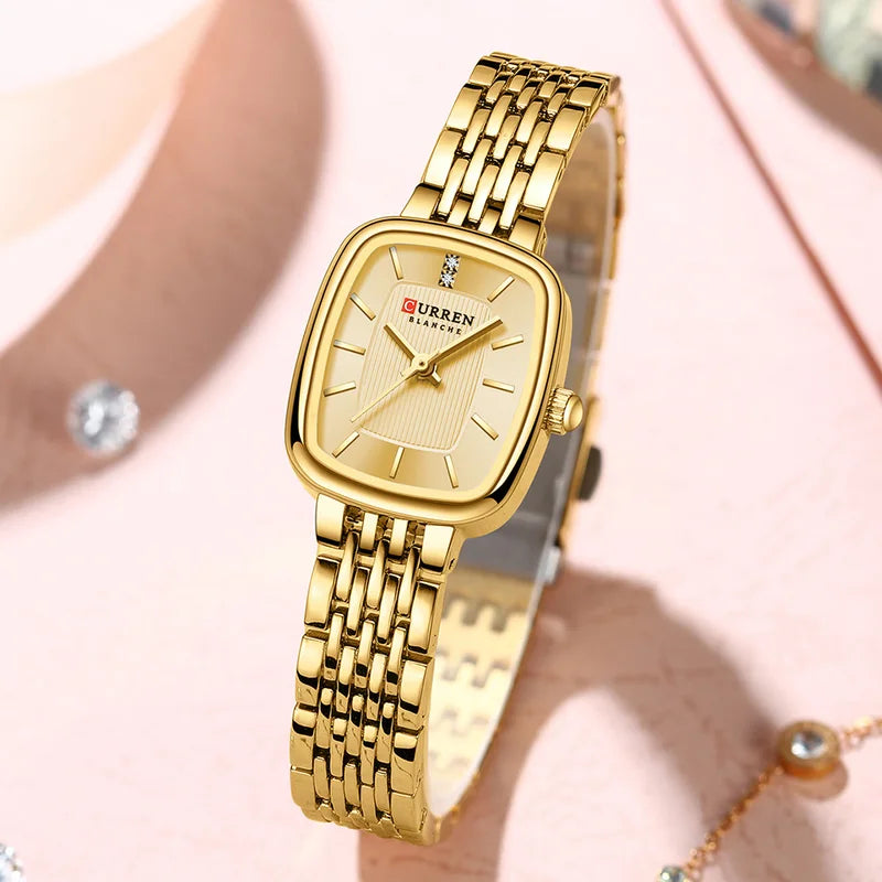 Women's Waterproof Square Watch - Casual Fashion Wristwatch for Ladies