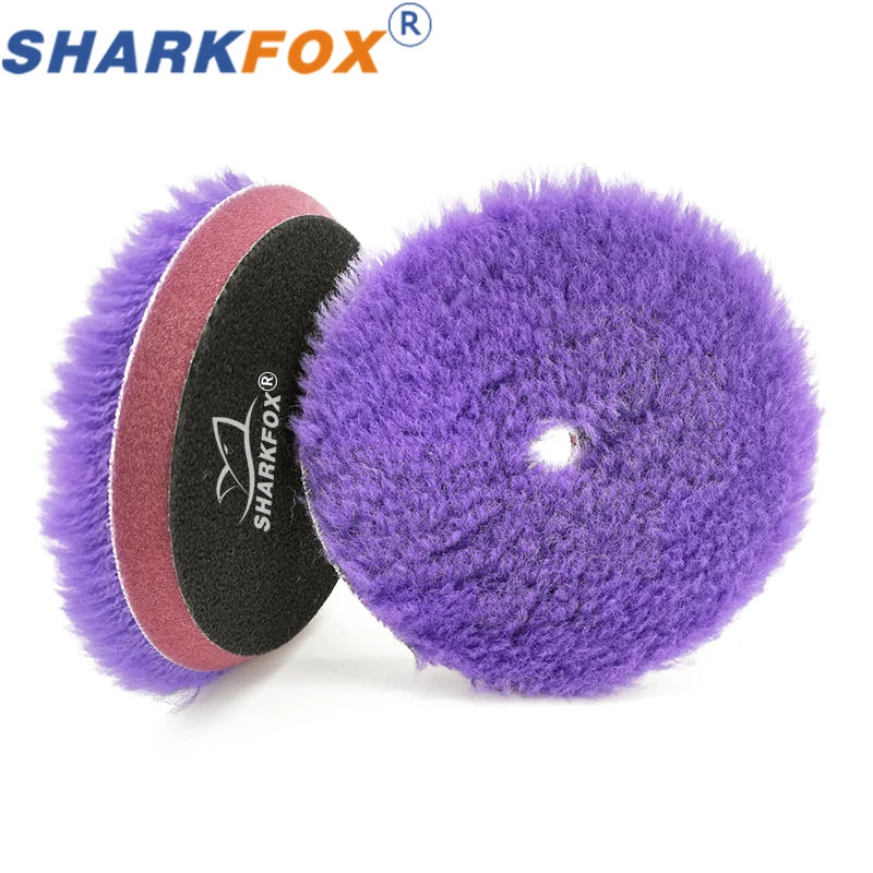 Car Polishing Pad Wool Buffing Disc 5/6 Inch Self-Adhesive for Scratch Removal
