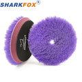 Car Polishing Pad Wool Buffing Disc 5/6 Inch Self-Adhesive for Scratch Removal