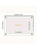 6/7-Inch Acrylic Wall-Mounted & Tabletop Photo Frame - Clear Poster Display