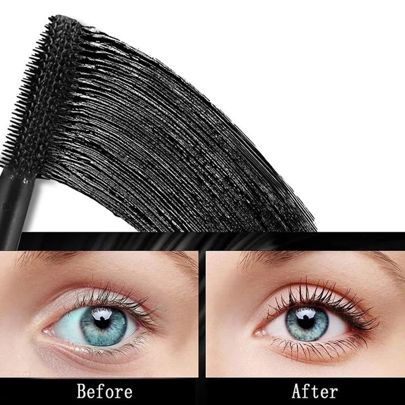 Waterproof Curling & Lengthening Mascara - 24H Smudgeproof Makeup Tool