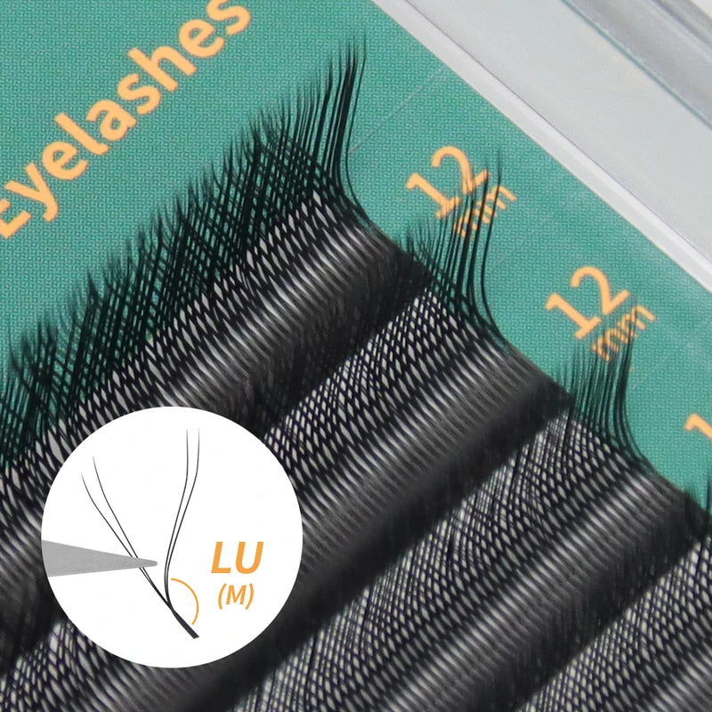 False Eyelash Extensions W Shape Mesh Fluffy Volume Lashes Handmade Makeup