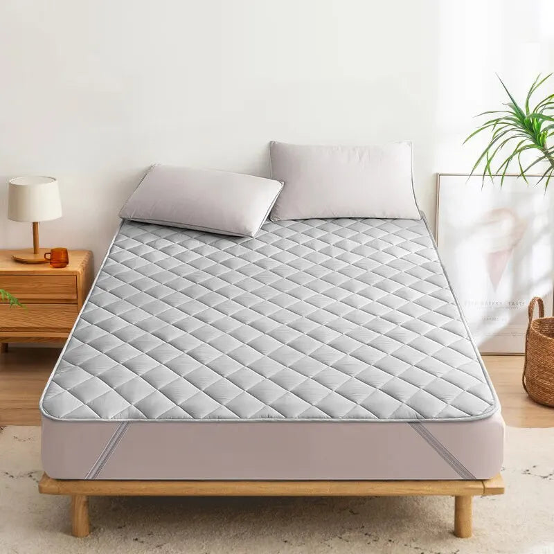 Ultrasonic Mattress Protector Cover Pad Washable Bed Bed Protector with Elastic