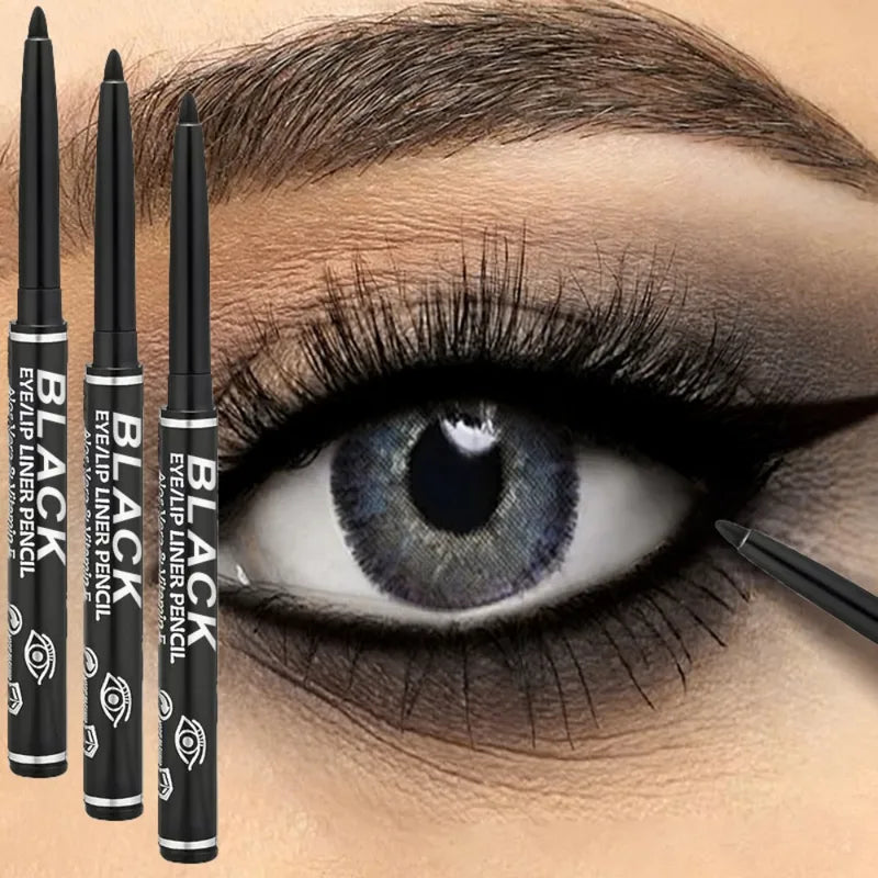 Waterproof Gel Eyeliner Pencil - Long-Lasting, Smudge-Proof, Multi-Use Makeup Tool