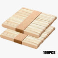 100Pcs Disposable Wooden Waxing Sticks 15cm Multi-Purpose Spatulas for Hair Removal