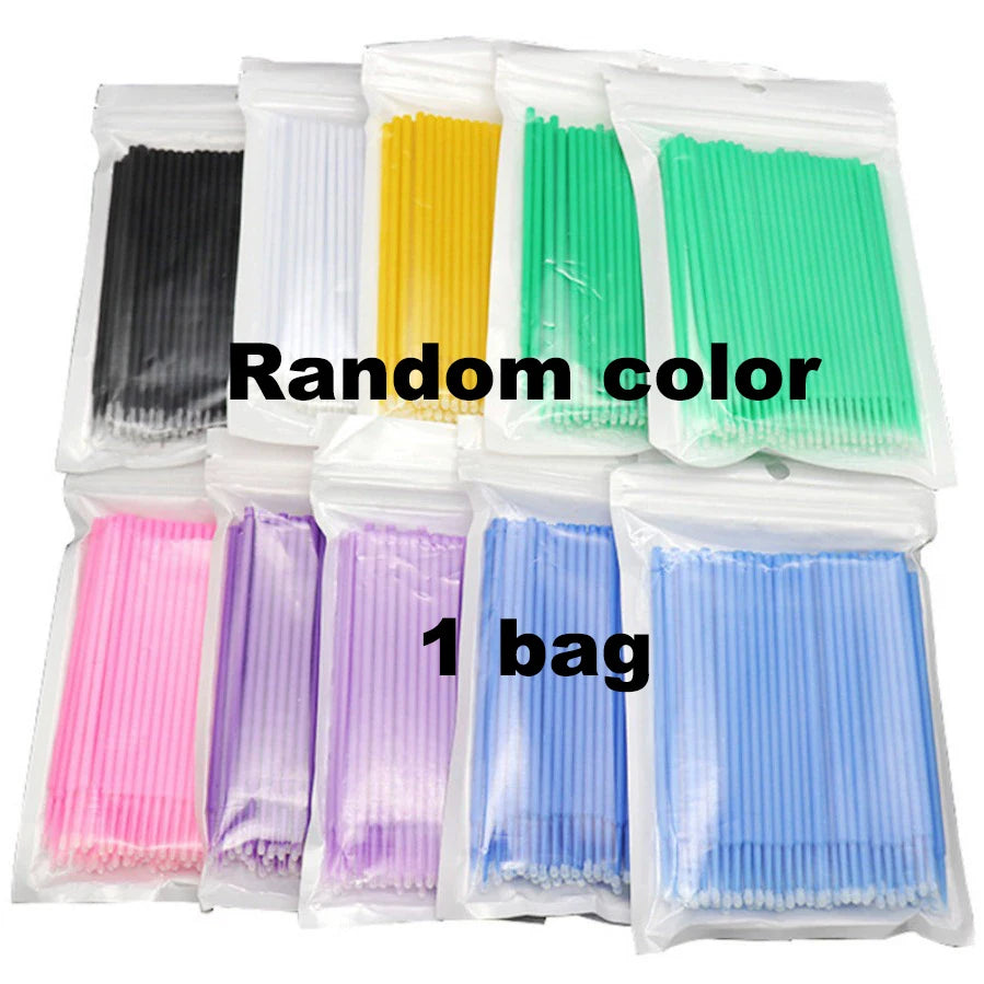 Disposable Micro Brush Mascara Wands Set for Eyelash Extension & Makeup 100-1000pcs
