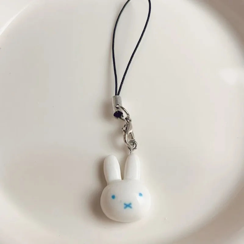 Kawaii Miffy Couple Pendant Keychain & Backpack Decoration Cartoon Rabbit Toy