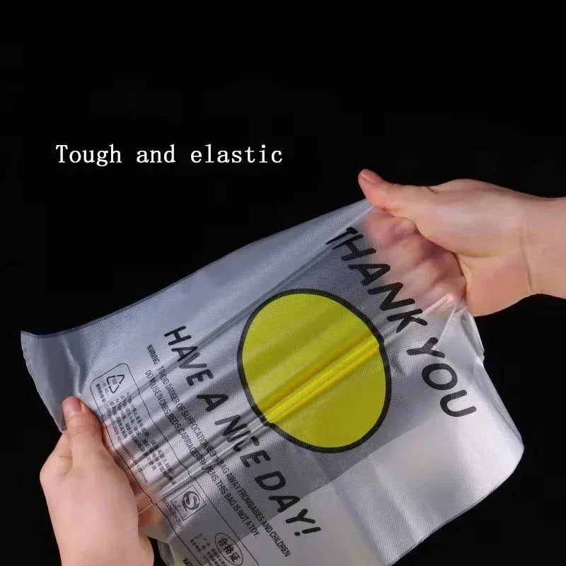 Plastic Food Storage Bags with Handles - Recyclable Grocery & Kitchen Organizer Set