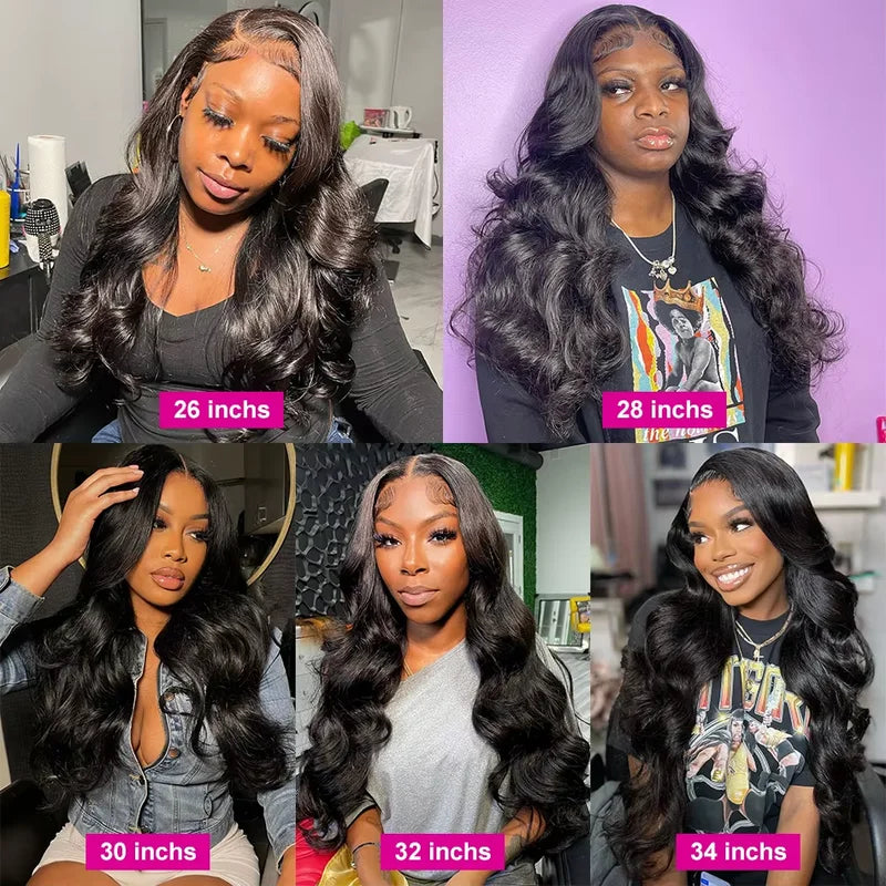 Brazilian Human Hair Bundles - Natural Black, Body Wave, Raw Remy Extensions