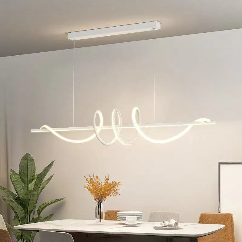 Modern LED Pendant Light Fixture for Living & Dining Rooms - Indoor Hanging Lamp