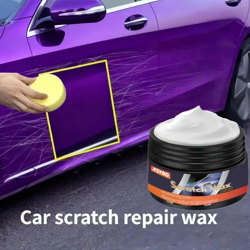 Car Scratch Repair Wax with Sponge Wiping - Paint Surface Protection & Restoring