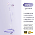 Wired Control Earbuds with HD Microphone for Gaming & Sports - Type C & 3.5mm