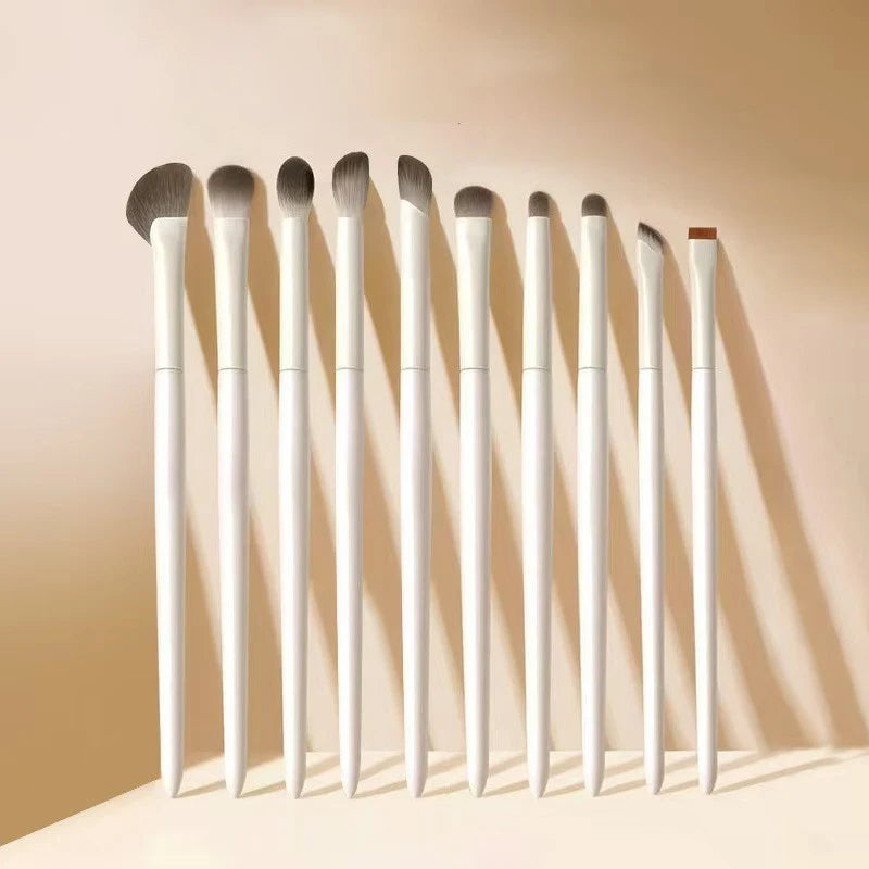 Natural Eye Makeup Brush Set - 5/8/10 Pcs Ultra Soft Eyeshadow & Eyeliner Brushes