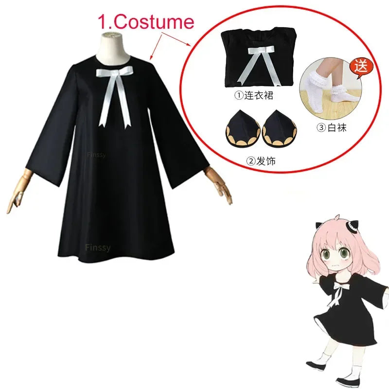 Halloween Anya Vervalser Cosplay Costume for Adults with Horns and Socks - Anime Style