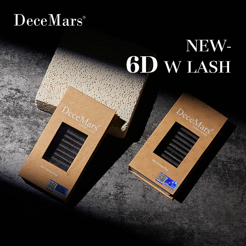 6D-W Natural Eyelash Extension Sets - Professional-Grade Salon Lashes