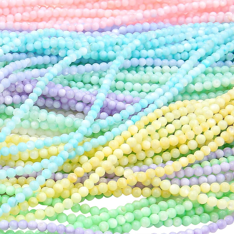 Natural Freshwater Shell Beads - Handmade DIY Jewelry Supplies 125pcs