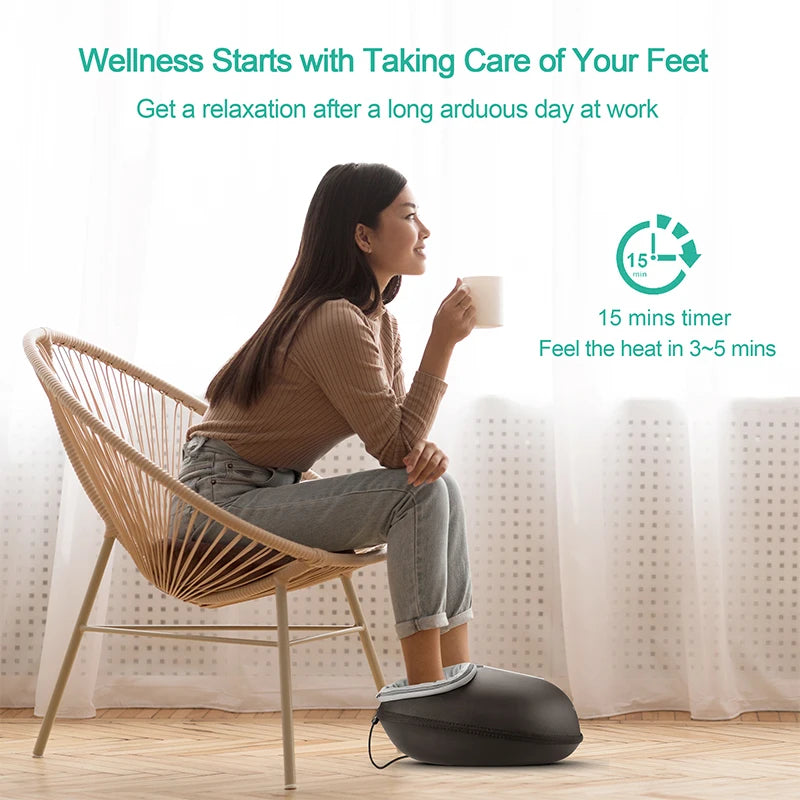 Shiatsu Foot Massager Machine with Heat & Roller