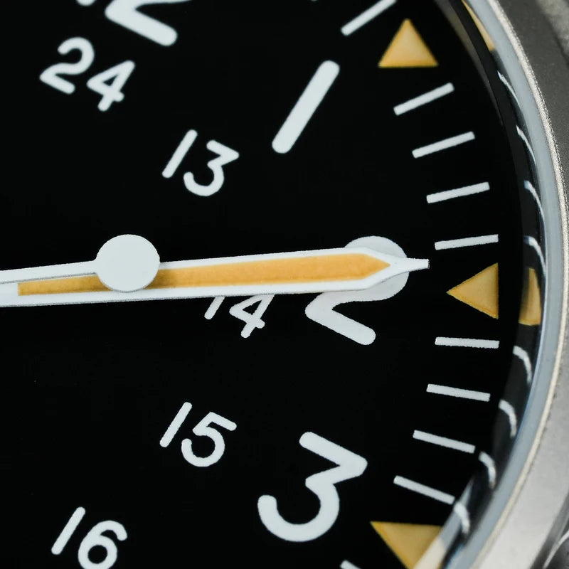 Vintage Military Watch 36mm Waterproof Sapphire Crystal Luminous Dial