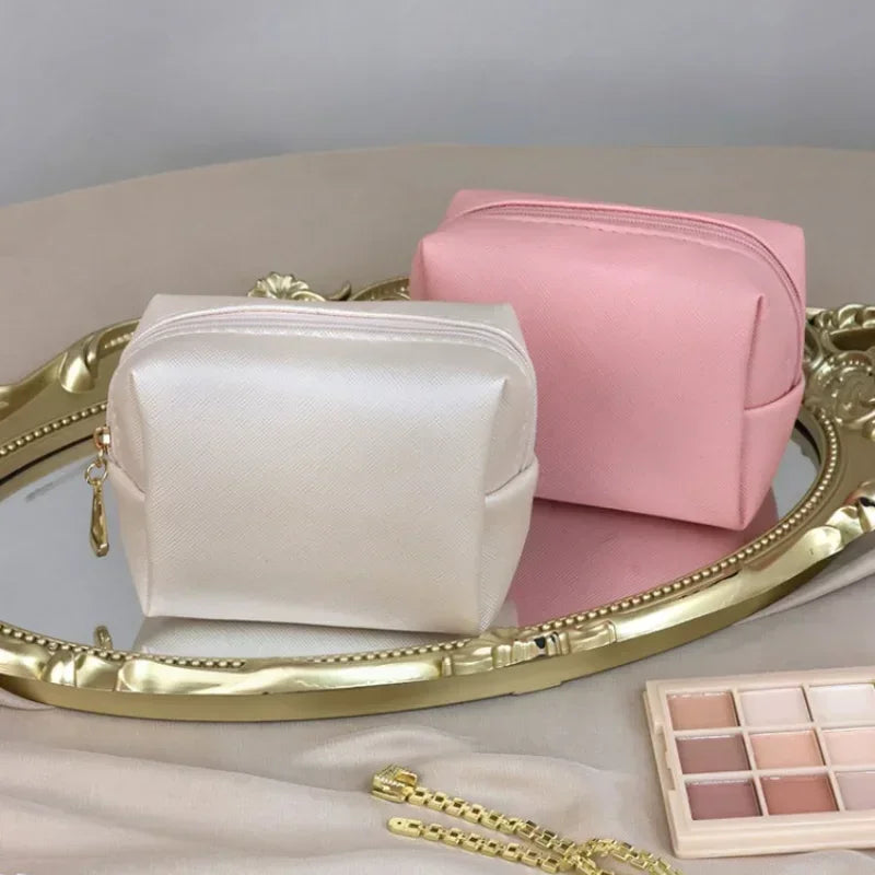 Mini Makeup Bag Cosmetic Organizer Pouch Travel Storage Small Coin Case