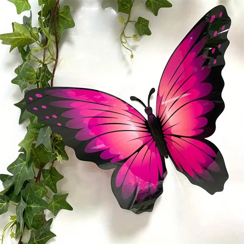 Large 3D Butterfly Wall Sticker Decor for Home Garden Wedding Party Outdoor
