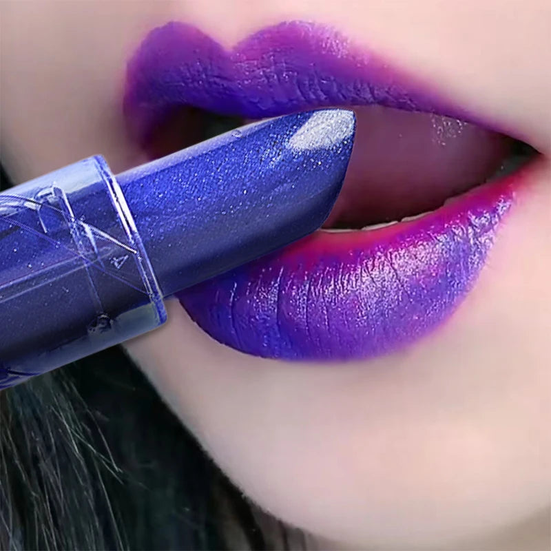 Color Changing Lipstick with Shimmer & Moisturizing Formula - Waterproof Gloss for Women