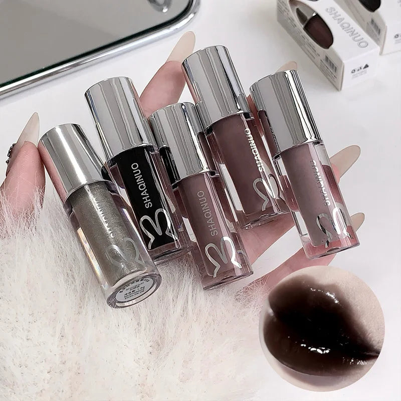 Moisturizing Lip Oil Gloss with Mirror Effect - 5 Colors, Long-Lasting Hydration & Brightening