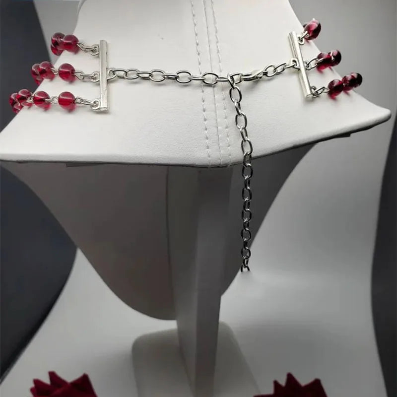 Victorian Beaded Necklace for Women Romantic Handmade Jewelry Gift