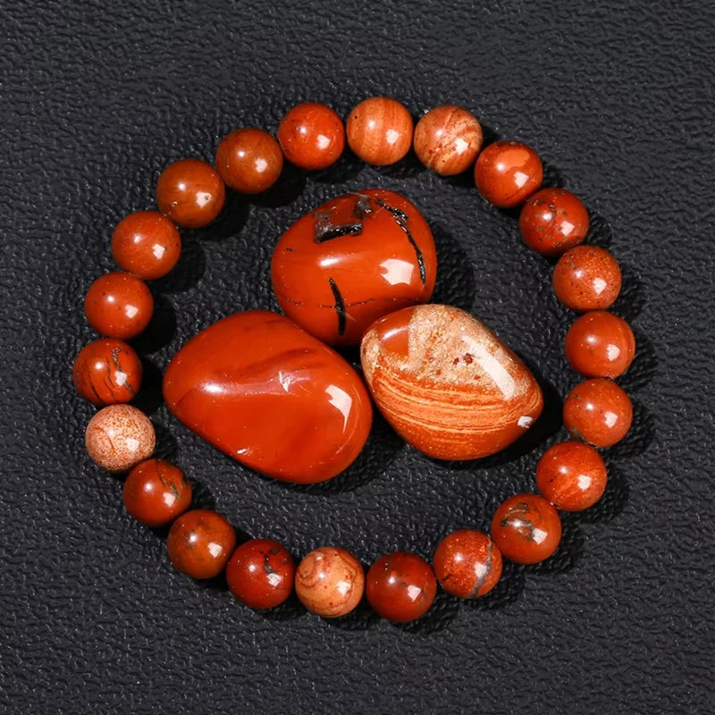 Natural Stone Bead Bracelet for Women & Men - Healing Jewelry Gift