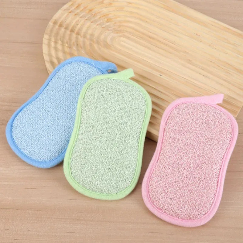 Reusable Magic Cleaning Sponges Set - Washable Kitchen Erasers, Multi-Color Options