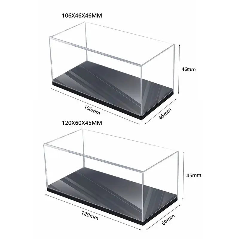 Acrylic Model Car Display Box Dustproof Storage Case for Diecast Collectibles