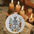 Halloween Pattern Embroidery DIY Kit with Needles & Threads - Craft Material Set