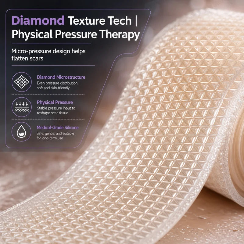 Silicone Scar Removal Sheets - Keloid, Acne, Burn Treatment, 0.5M-3M Size