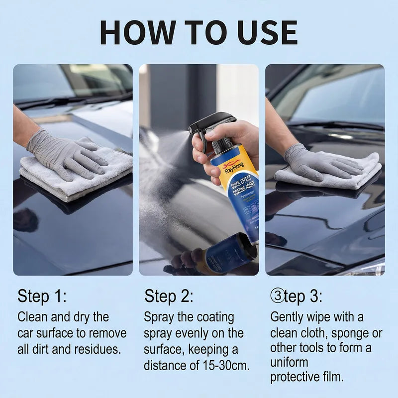 Car Coating Spray Protectant Sealant Wax Polisher Scratch Repair Gloss Ceramic