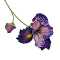 Artificial Iris Flower Bouquet - Real Touch Fake Floral Arrangement for Home Decor