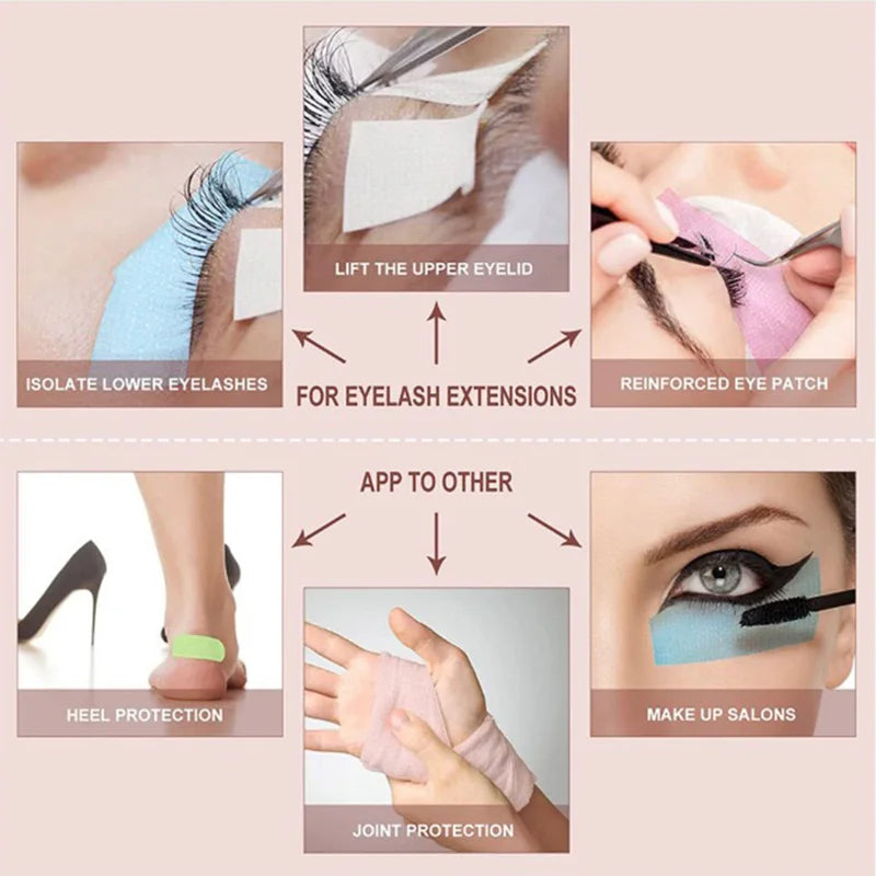 Breathable Silicone Gel Tape for Sensitive Skin - Multi-Use Eye Pads & Makeup Patches