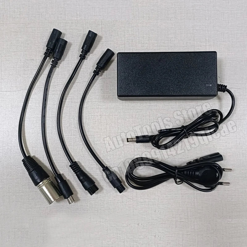 54.6V/42V 2A Lithium Battery Charger for 36V/48V E-Bike & Scooter Batteries