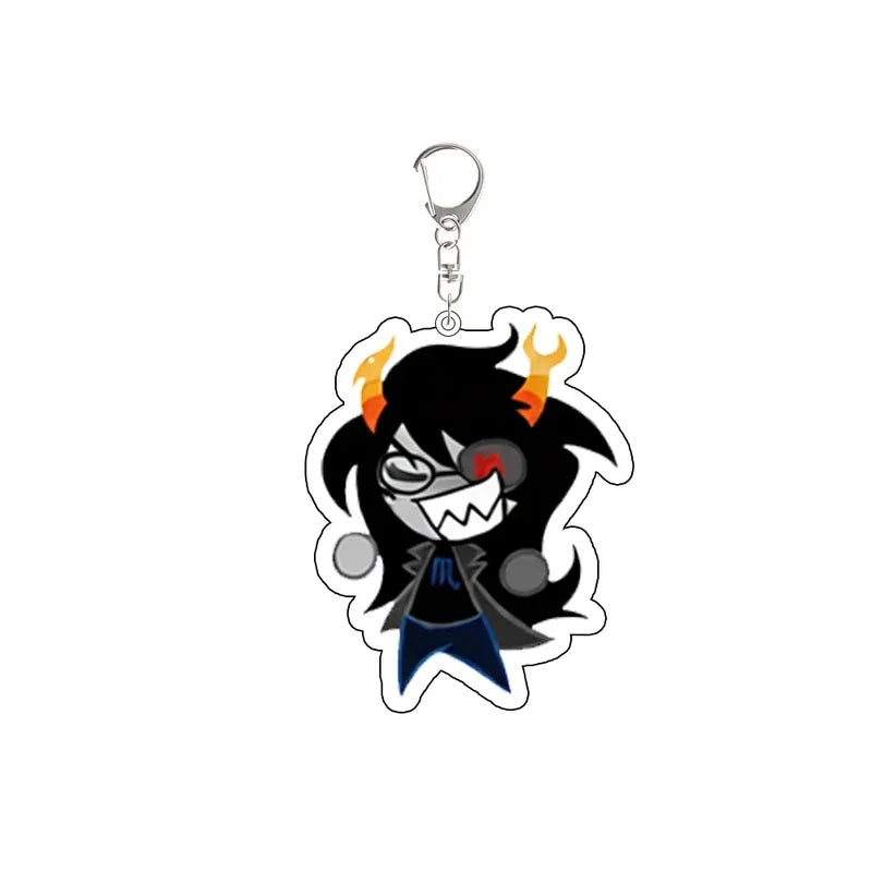 Game Keychain Set for Backpack Accessories - Roxy Lalonde, Dirk Strider & Friends