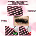 200 Pcs Volume Cluster Eyelashes False Lashes Russian Style Makeup Tool