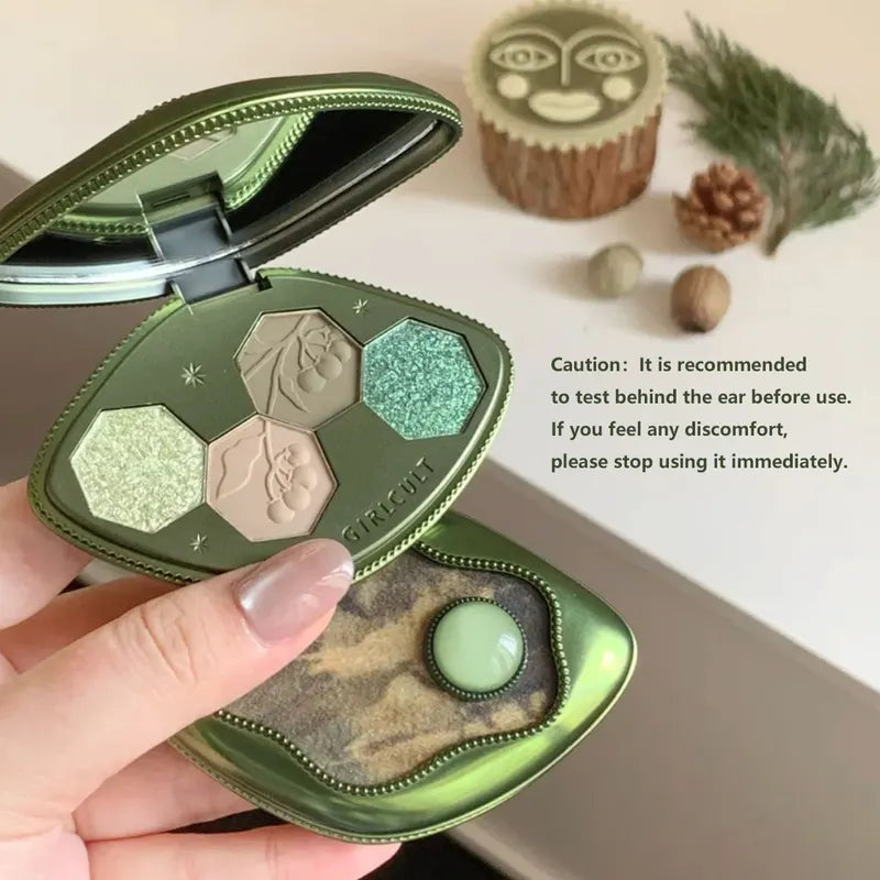 Girlcult Hallucination Eyeshadow Palette 60 Shades - Earthy & Herbal Tones