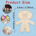 10pcs Wooden Mini Human Craft Figures for Parties Halloween Decorations New Year Gifts
