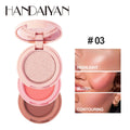 3-in-1 Face Makeup Palette with Highlighter Contouring Blush Eyeshadow