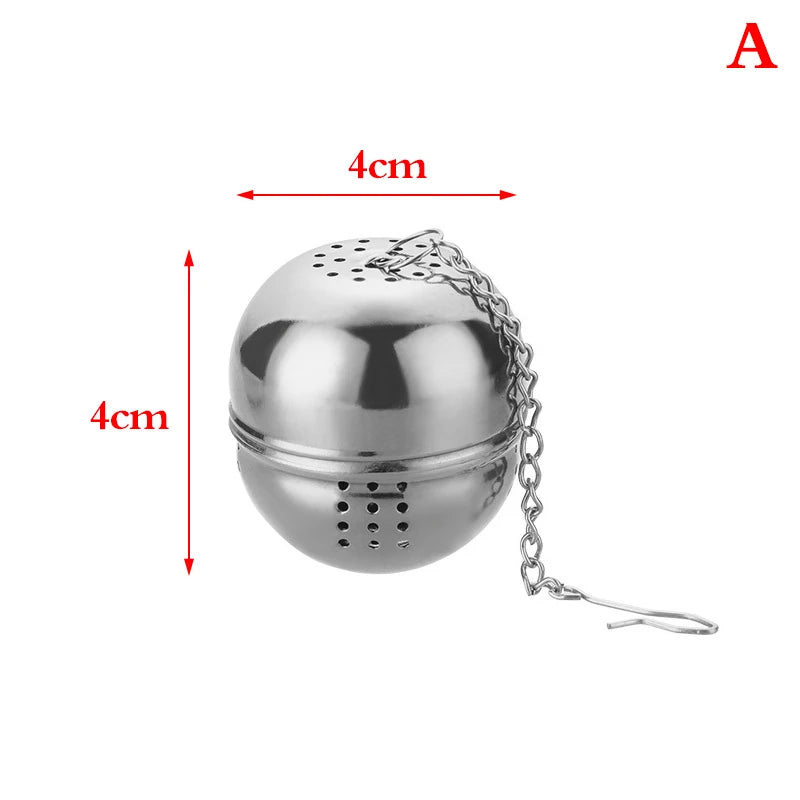 Stainless Steel Tea Leaking Ball Mesh Filter Set - Kitchen Tea Strainers