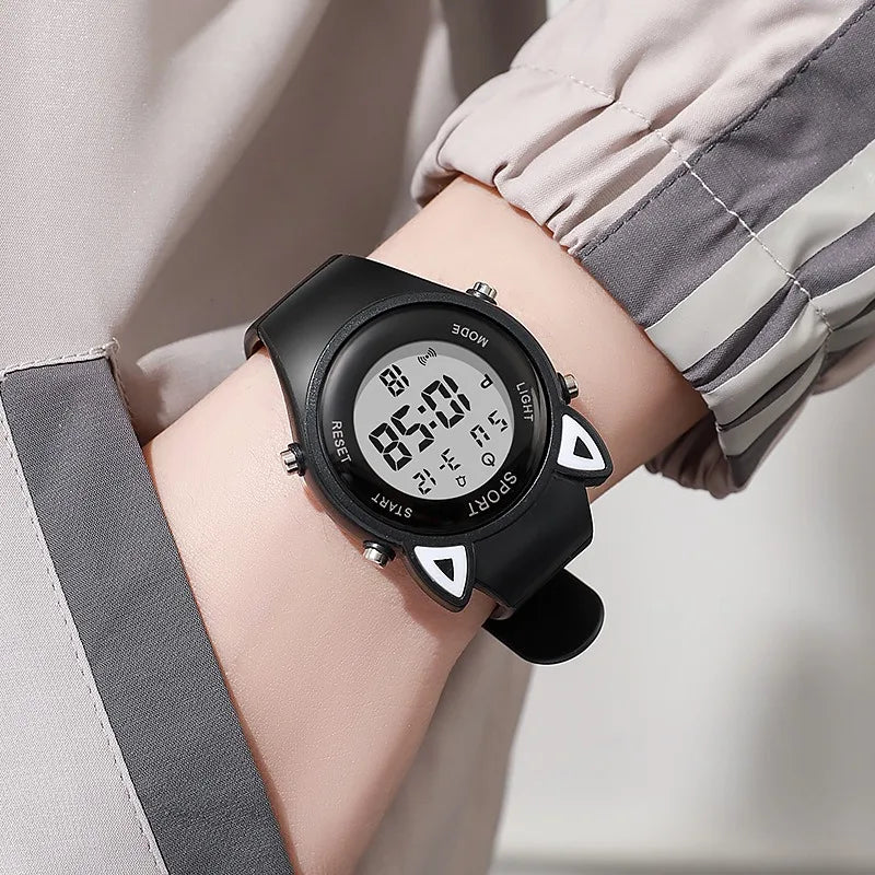 Kids Digital Sports Watch Waterproof LED Luminous Wristwatch for Boys & Girls