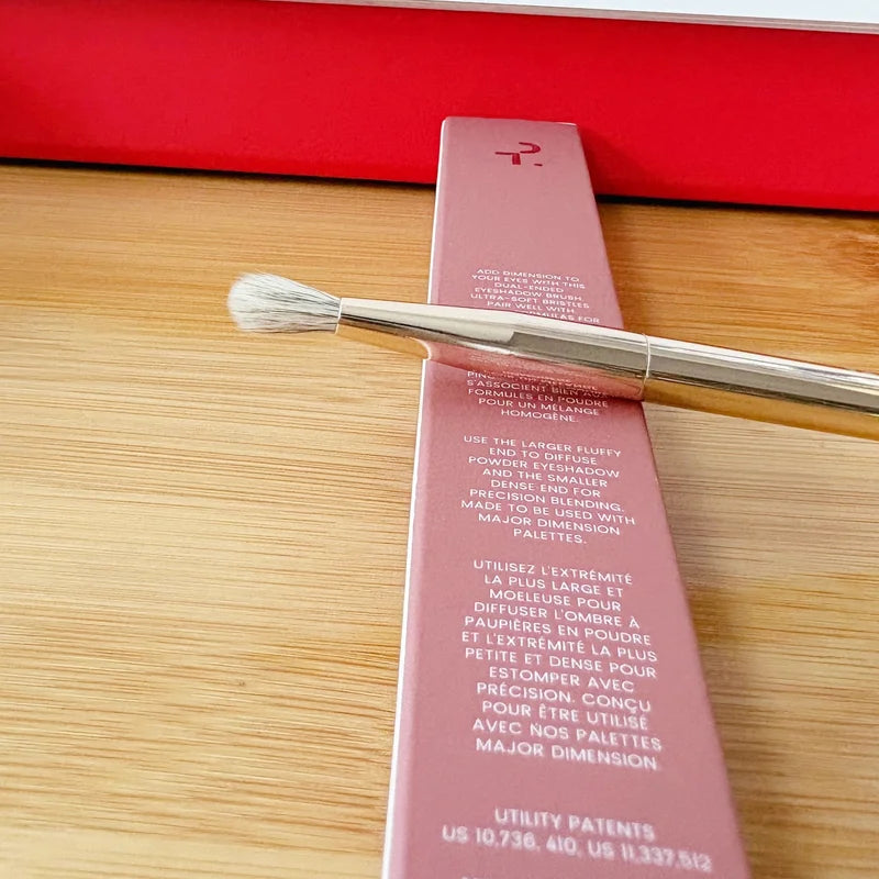 Dual Ended Eyeshadow Brush for Precise Blending and Application – Cream & Powder Makeup Tool
